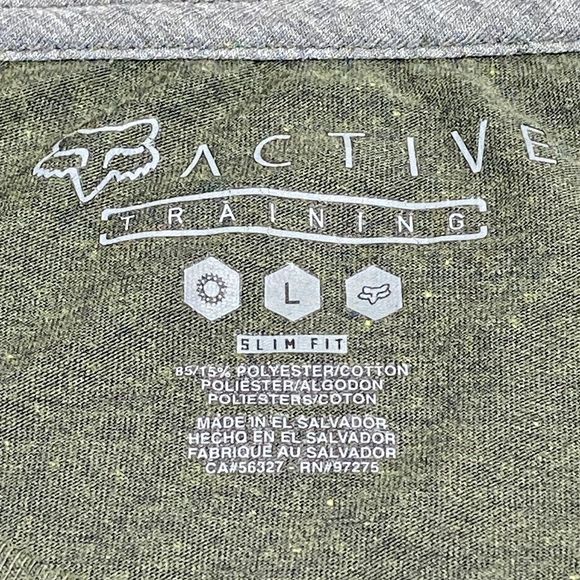 Fox Racing Active Training Men’s Large Slim Fit OUT RUN THE END Graphic T-Shirt - Picture 6 of 6